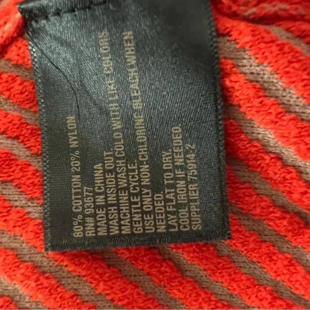 Worthington blouse sz medium burnt orange knit cardigan $5 - Picture 5 of 5